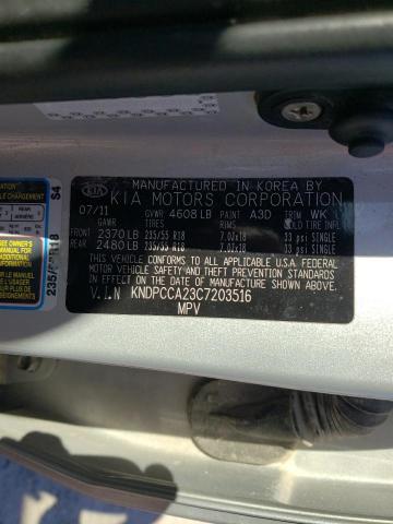 KNDPCCA23C7203516 KIA Sportage Ex