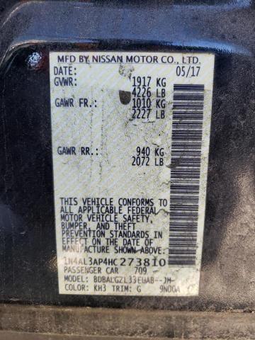 2017 NISSAN ALTIMA - 1N4AL3AP4HC273810