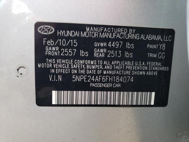 2015 HYUNDAI SONATA SE - 5NPE24AF6FH184074