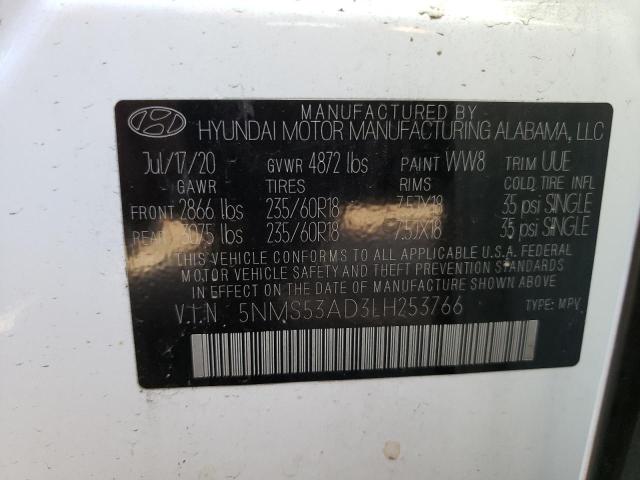 2020 HYUNDAI SANTA FE L - 5NMS53AD3LH253766