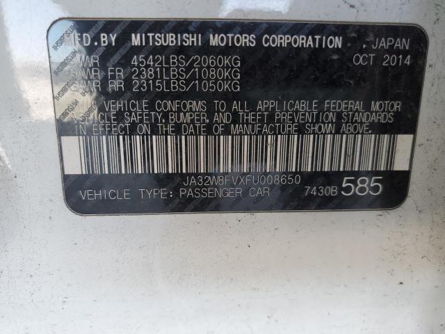2015 MITSUBISHI LANCER EVO JA32W8FVXFU008650
