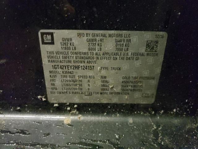 2017 GMC SIERRA K35 - 1GT42YEY2HF124157
