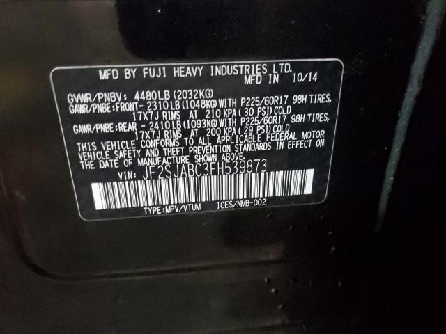 2015 SUBARU FORESTER - JF2SJABC3FH539873