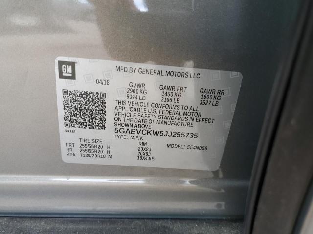 2018 BUICK ENCLAVE AV - 5GAEVCKW5JJ255735