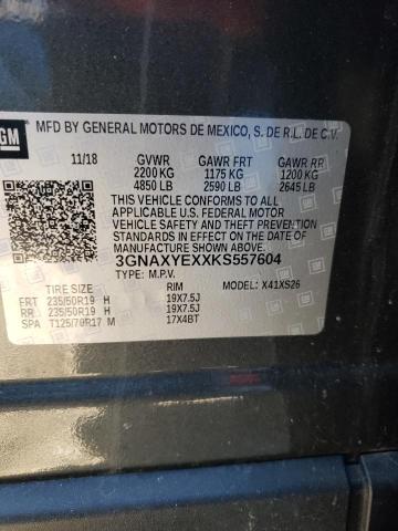 2019 CHEVROLET EQUINOX PR - 3GNAXYEXXKS557604