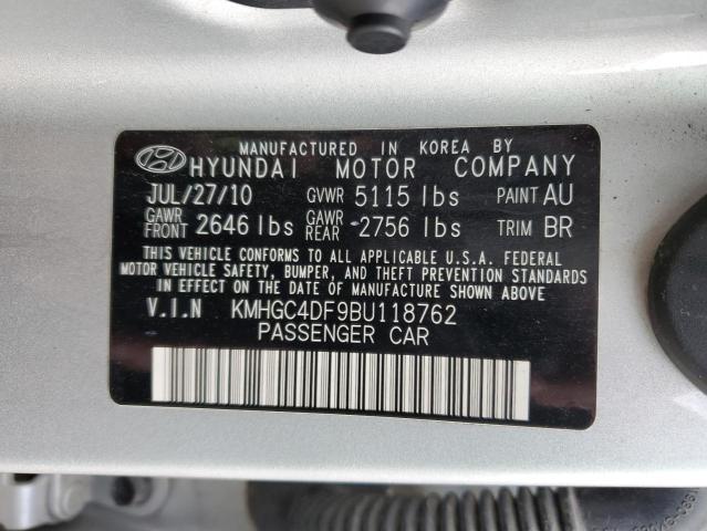 KMHGC4DF9BU118762 Hyundai Genesis 4.6l