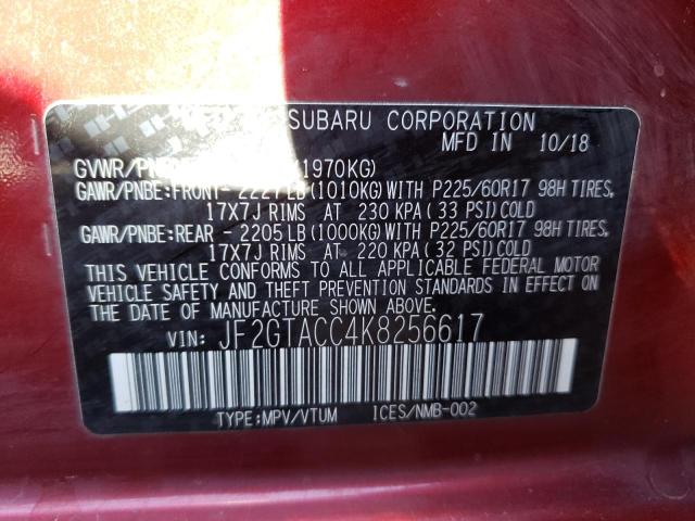 JF2GTACC4K8256617 Subaru Crosstrek Premium