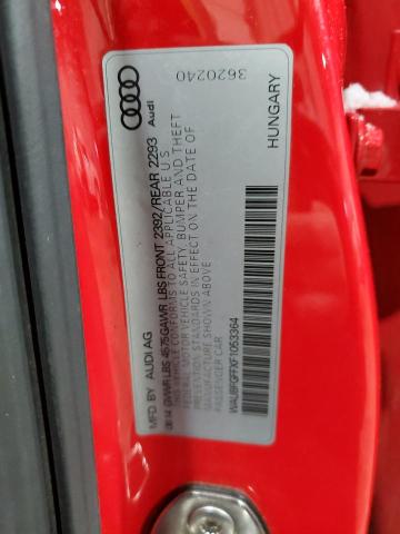 2015 AUDI S3 PREMIUM WAUBFGFFXF1053364