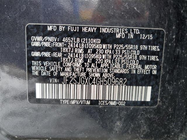 JF2SJGXC4GH509682 Subaru Forester 2.0xt Touring