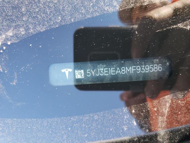 5YJ3E1EA8MF939586 Tesla MODEL 3
