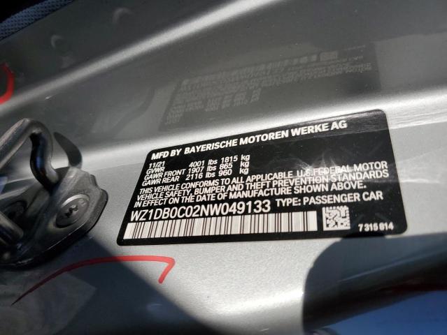 2022 TOYOTA SUPRA BASE - WZ1DB0C02NW049133