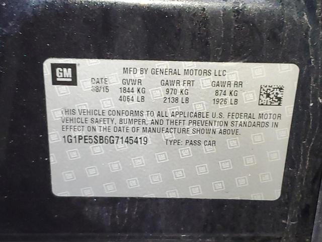 2016 CHEVROLET CRUZE LIMI 1G1PE5SB6G7145419