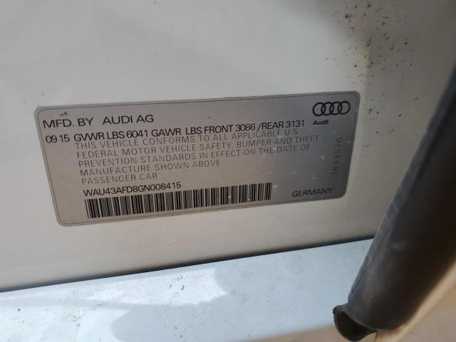 2016 AUDI A8 L QUATT - WAU43AFD8GN008415