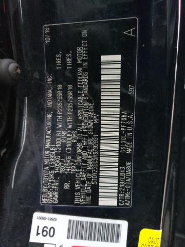 2017 TOYOTA SIENNA XLE 5TDYZ3DC5HS792931
