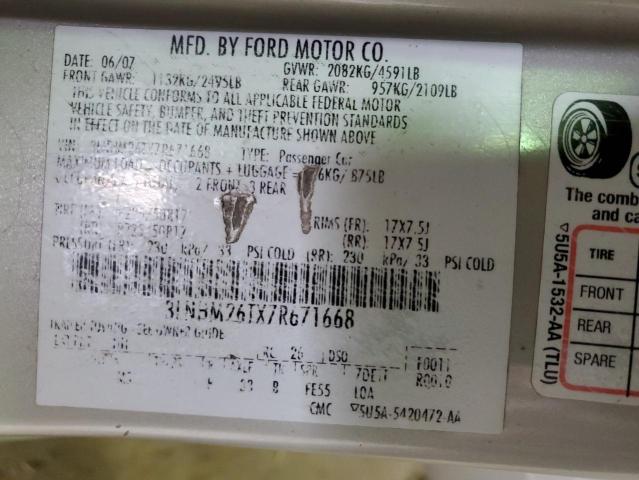3LNHM26TX7R671668 Lincoln MKZ