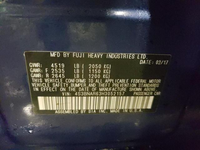 2017 SUBARU LEGACY SPO 4S3BNAR63H3052157