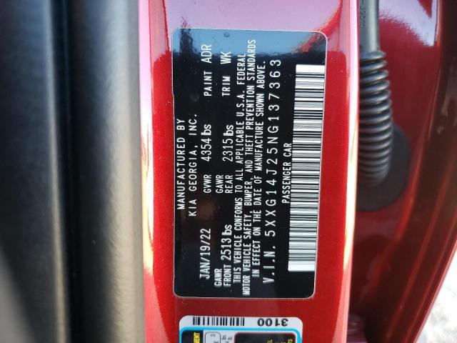 2022 KIA K5 LXS - 5XXG14J25NG137363
