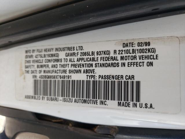 4S3BG6859X7649191 Subaru Legacy Outback