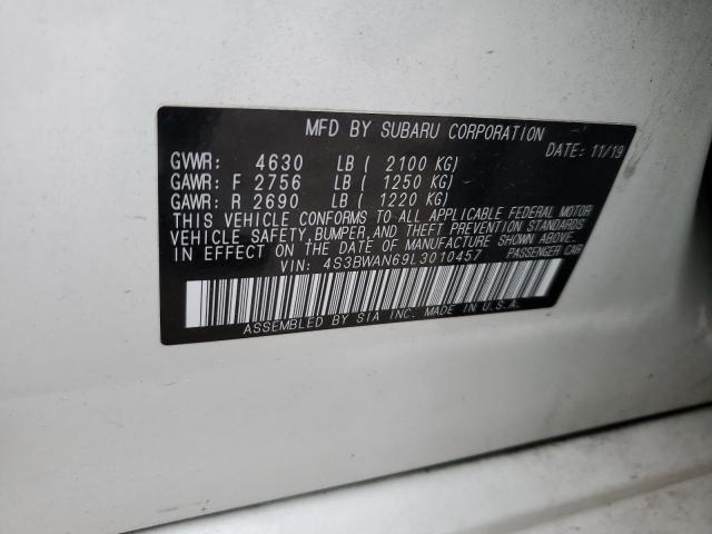 4S3BWAN69L3010457 Subaru Legacy Limited