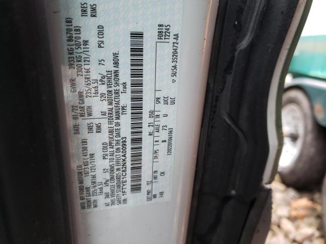 2022 FORD TRANSIT T- - 1FTYE1C82NKA00993
