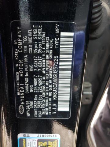 2016 HYUNDAI TUCSON LIM - KM8J3CA48GU257226