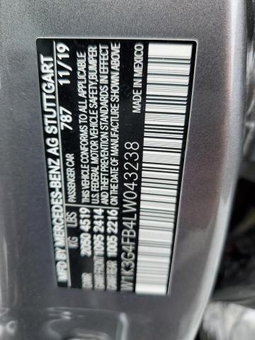 W1K3G4FB4LW043238 Mercedes-Benz A 220 4matic
