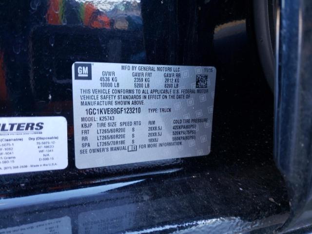 2016 CHEVROLET SILVERADO - 1GC1KVE88GF123210