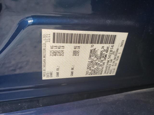 2022 NISSAN MAXIMA SV - 1N4AA6CV4NC502856