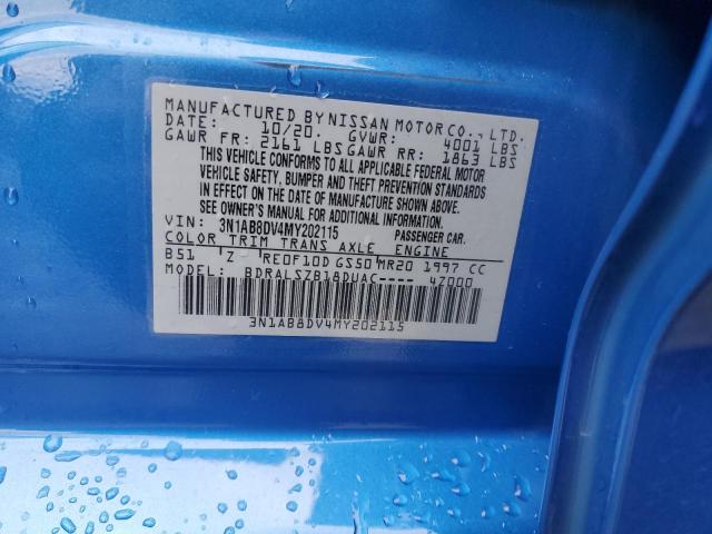 2021 NISSAN SENTRA SR - 3N1AB8DV4MY202115