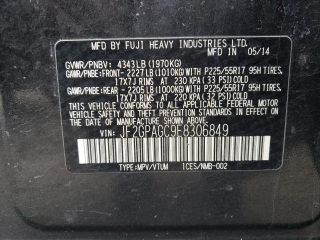 JF2GPAGC9E8306849 Subaru Xv Crosstrek 2.0 Limited
