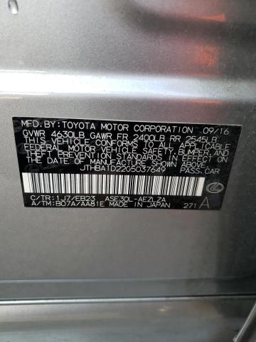 2016 LEXUS IS 200T - JTHBA1D22G5037649