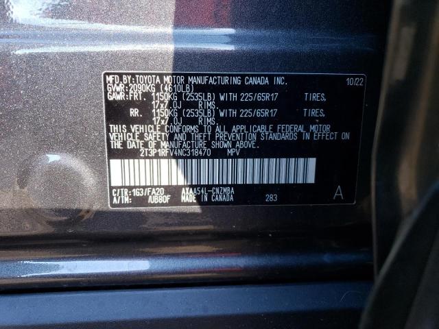 2022 TOYOTA RAV4 - 2T3P1RFV4NC318470