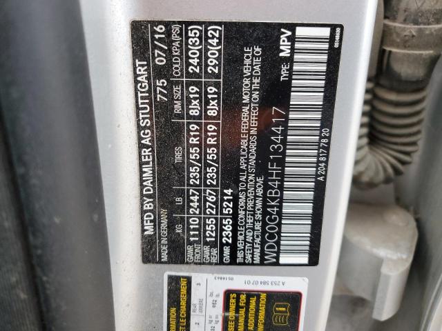 2017 MERCEDES-BENZ GLC 300 4M - WDC0G4KB4HF134417