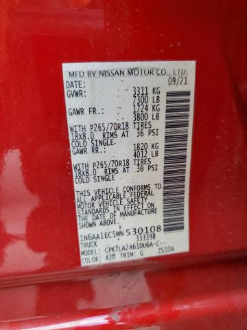 2021 NISSAN TITAN S - 1N6AA1EC5MN530108
