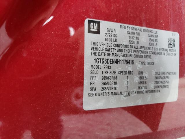 1GTG6DEN4H1179416 GMC Canyon