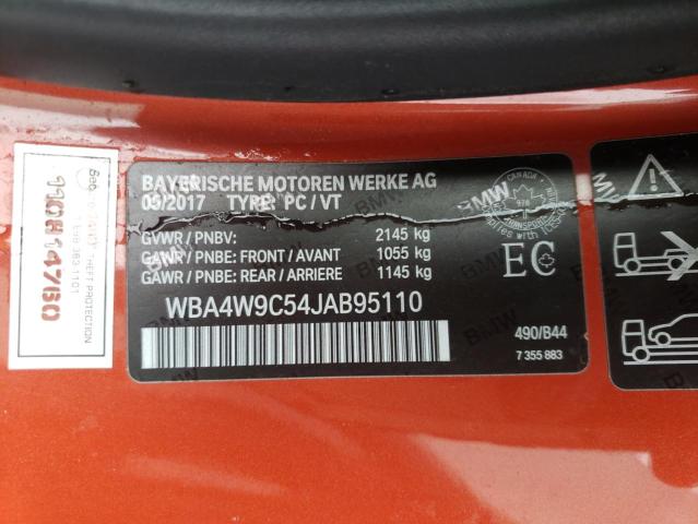 2018 BMW 440XI WBA4W9C54JAB95110