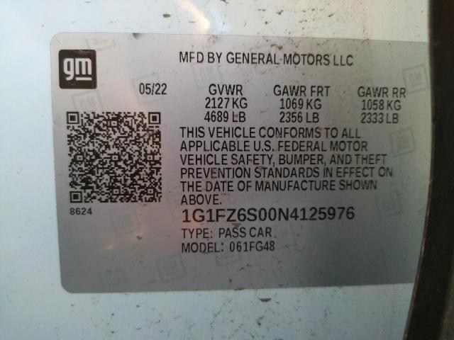 2022 CHEVROLET BOLT EUV P - 1G1FZ6S00N4125976