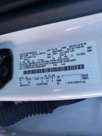 2018 FORD F150 SUPER - 1FTEW1CG1JKE93597