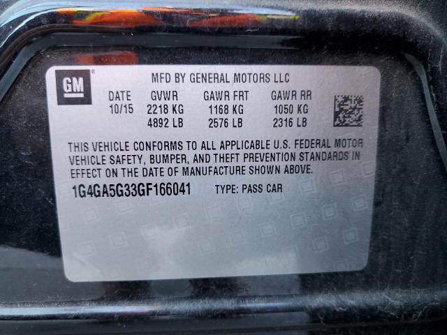 2016 BUICK LACROSSE - 1G4GA5G33GF166041