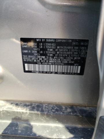 2020 SUBARU OUTBACK LI - 4S4BTANC1L3224188