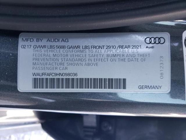 2017 AUDI S6 PREMIUM WAUFFAFC9HN098036