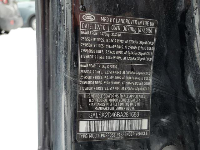 SALSK2D46BA281688 Land Rover RANGEROVER