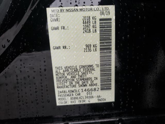 2020 NISSAN ALTIMA SV - 1N4BL4DW3LC146682
