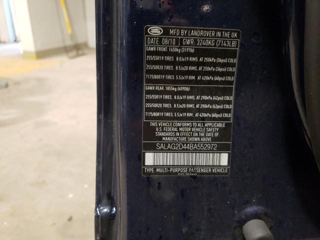 SALAG2D44BA552972 Land Rover LR4