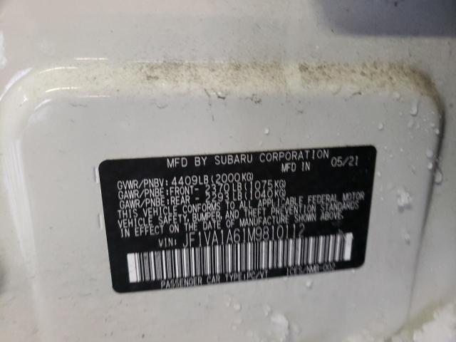 2021 SUBARU WRX - JF1VA1A61M9810112