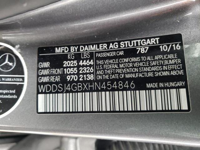 2017 MERCEDES-BENZ CLA 250 4M - WDDSJ4GBXHN454846