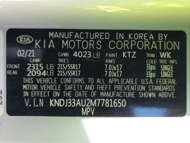 KNDJ33AU2M7781650 KIA SOUL EX
