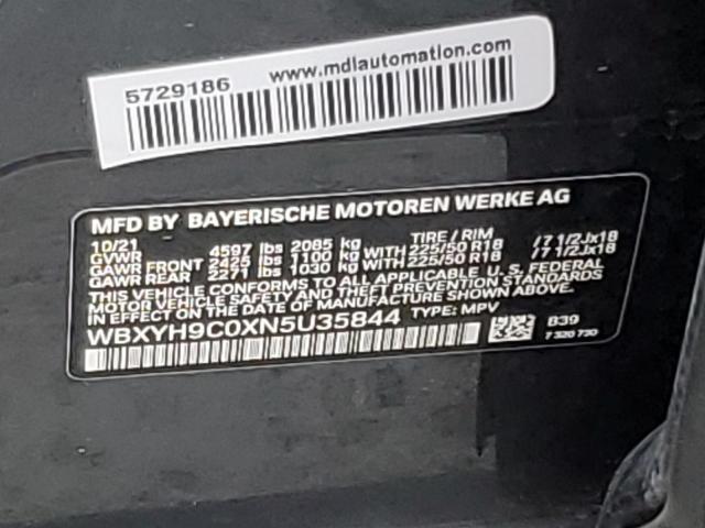 2022 BMW X2 SDRIVE2 WBXYH9C0XN5U35844