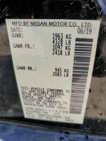 2020 NISSAN ALTIMA S 1N4BL4BVXLC114399