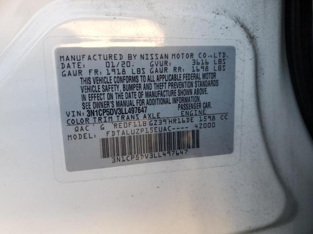 3N1CP5DV3LL497647 Nissan KICKS SR